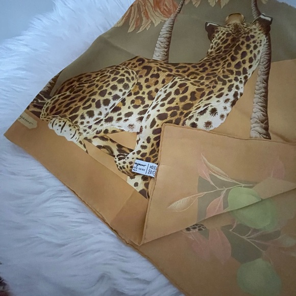 Salvatore Ferragamo Leopard Silk Scarf - Picture 12 of 14